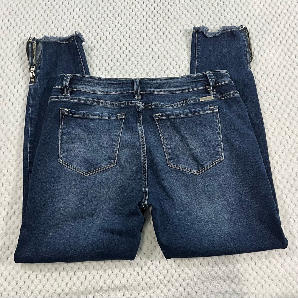 KanCan Raw Hem Zipper Ankle Skinny Jeans Size 13/30
